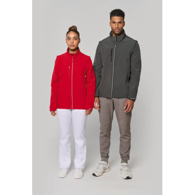 UNISEX detachable sleeves softshell jacket